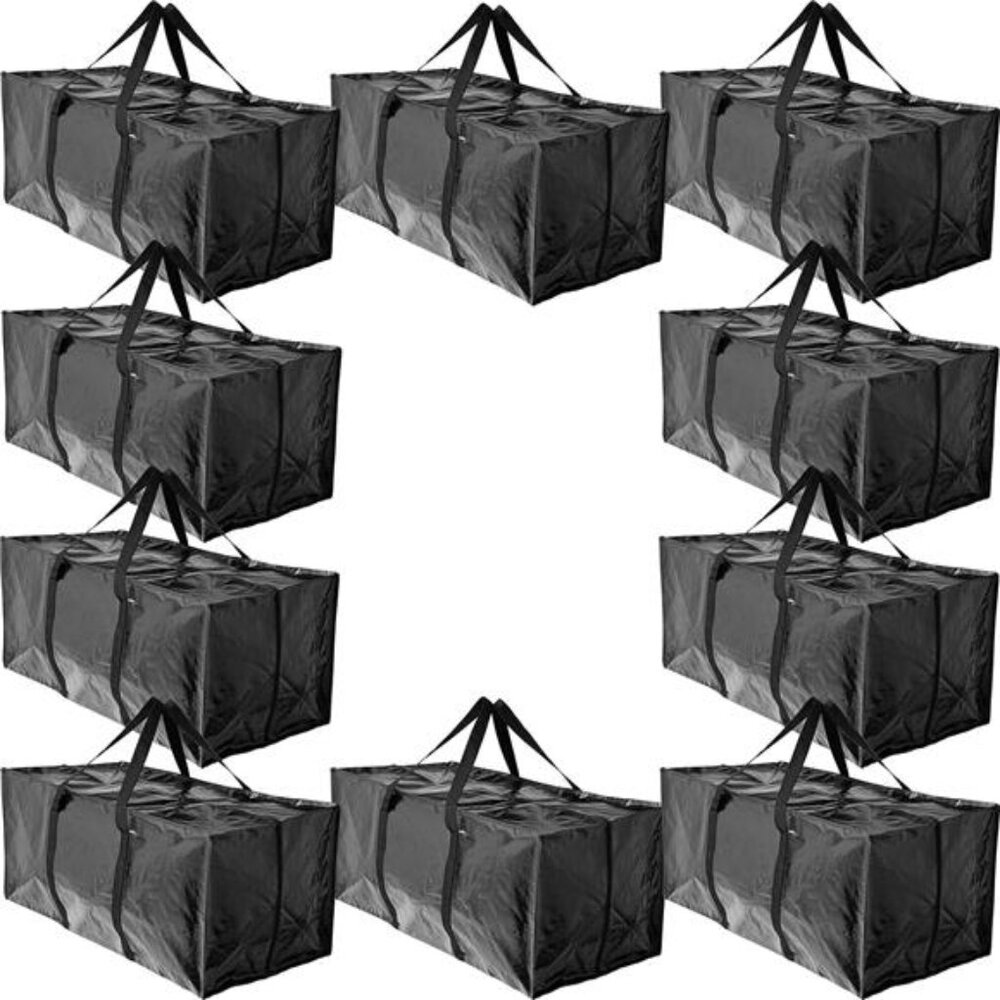 10 Moving Bags, Heavy Duty Extra Large Stronger Handles Wrap Around bag Storage